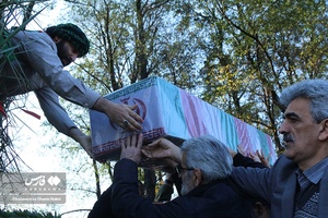 تشییع شهید گمنام در نوشهر 