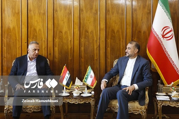 دیدار امیرعبداللهیان با مصطفی الکاظمی