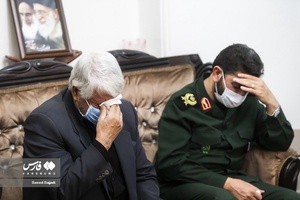 اعلام خبر بازگشت پیکر شهید مدافع حرم مصطفی چگینی به  کشور توسط سردار حسن حسن‌زاده فرمانده سپاه محمد رسول الله تهران بزرگ