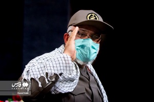  سردار محمدرضا نقدی معاون هماهنگ‌کننده سپاه پاسداران در آیین اختتامیه نخستین جشنواره ملی «ترجمان فتح»