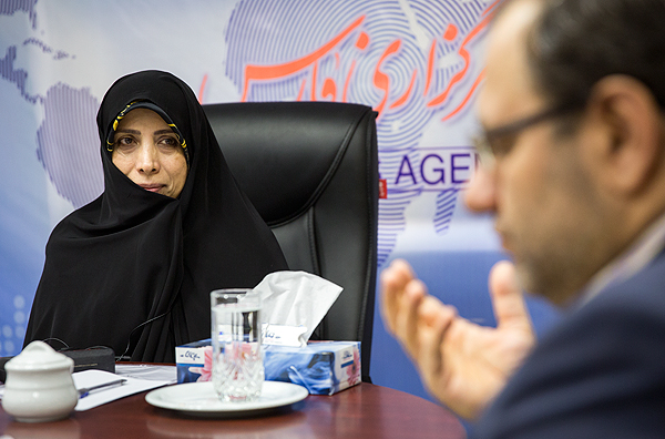 حضور الهام امین زاده در خبرگزاری فارس