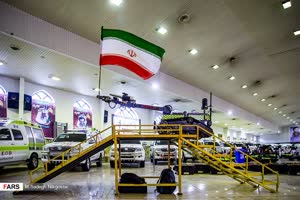 انواع ربات‌های کشف و خنثی سازی بمب و مواد منفجره در مراسم رونمایی از دستاوردهای راهبردی سپاه در حوزه چک و خنثی‌سازی بمب