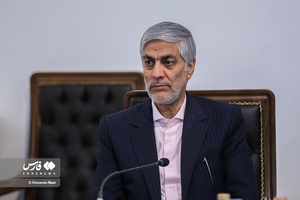 کیومرث هاشمی، وزیر ورزش و جوانان در امضای تفاهم نامه ساخت ورزشگاه جدید در تهران